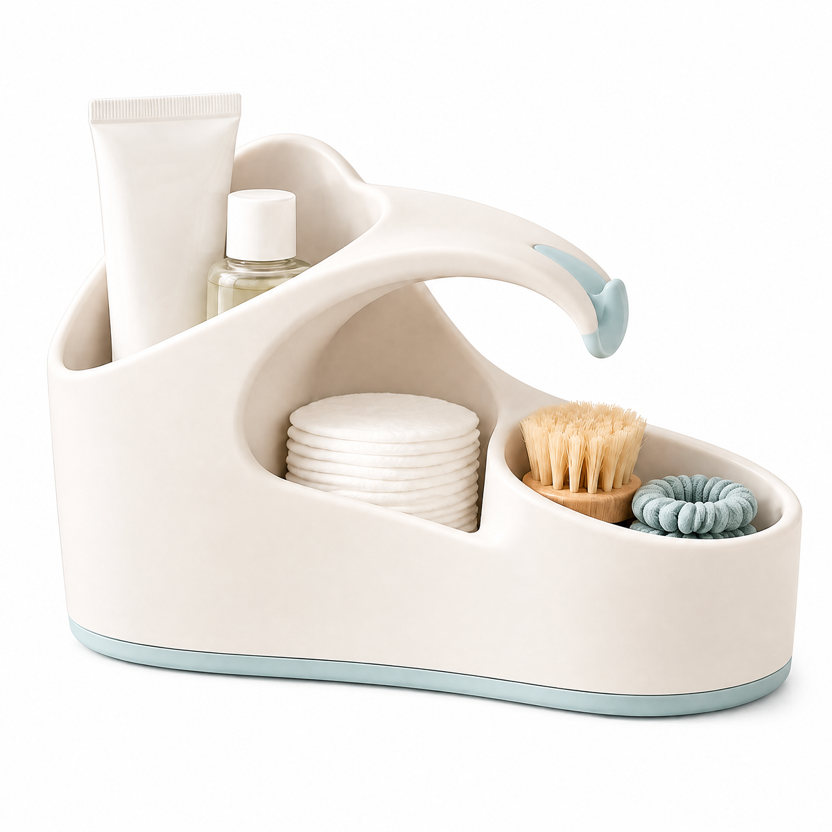 𝒛𝒆𝒙𝒗𝒖𝒍𝒊𝒎™ Curve Bath Organizer with Easy-Access Compartments — view 5