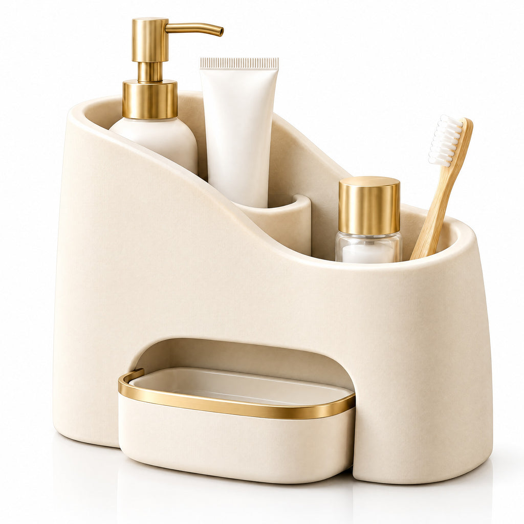 𝒛𝒆𝒙𝒗𝒖𝒍𝒊𝒎™ Sculpted Bathroom Counter Organizer — view 5