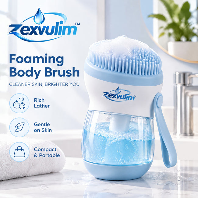 𝒛𝒆𝒙𝒗𝒖𝒍𝒊𝒎™ Foaming Body Brush with Refillable Reservoir