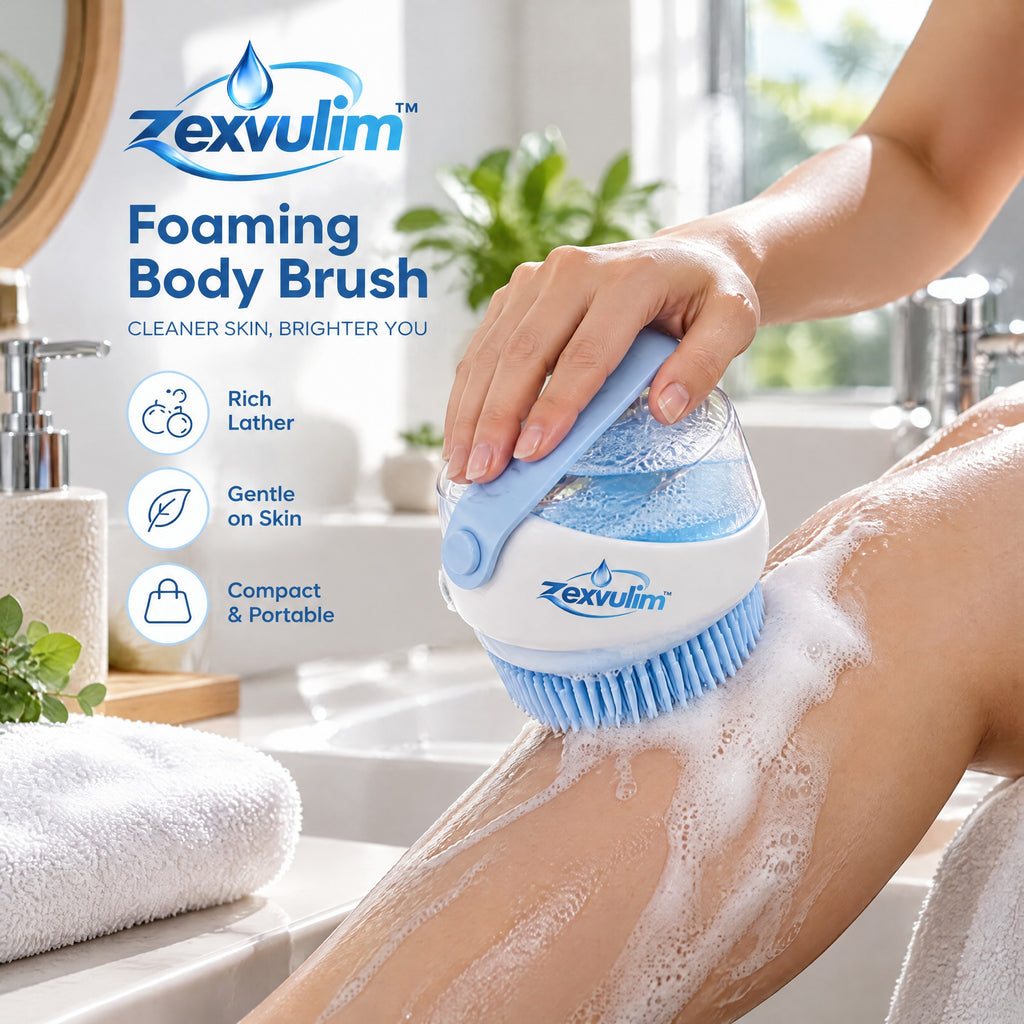 𝒛𝒆𝒙𝒗𝒖𝒍𝒊𝒎™ Foaming Body Brush with Refillable Reservoir — view 3