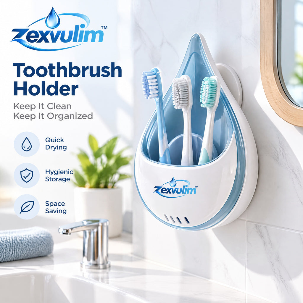 𝒛𝒆𝒙𝒗𝒖𝒍𝒊𝒎™ Wall-Mount Toothbrush Holder — view 2
