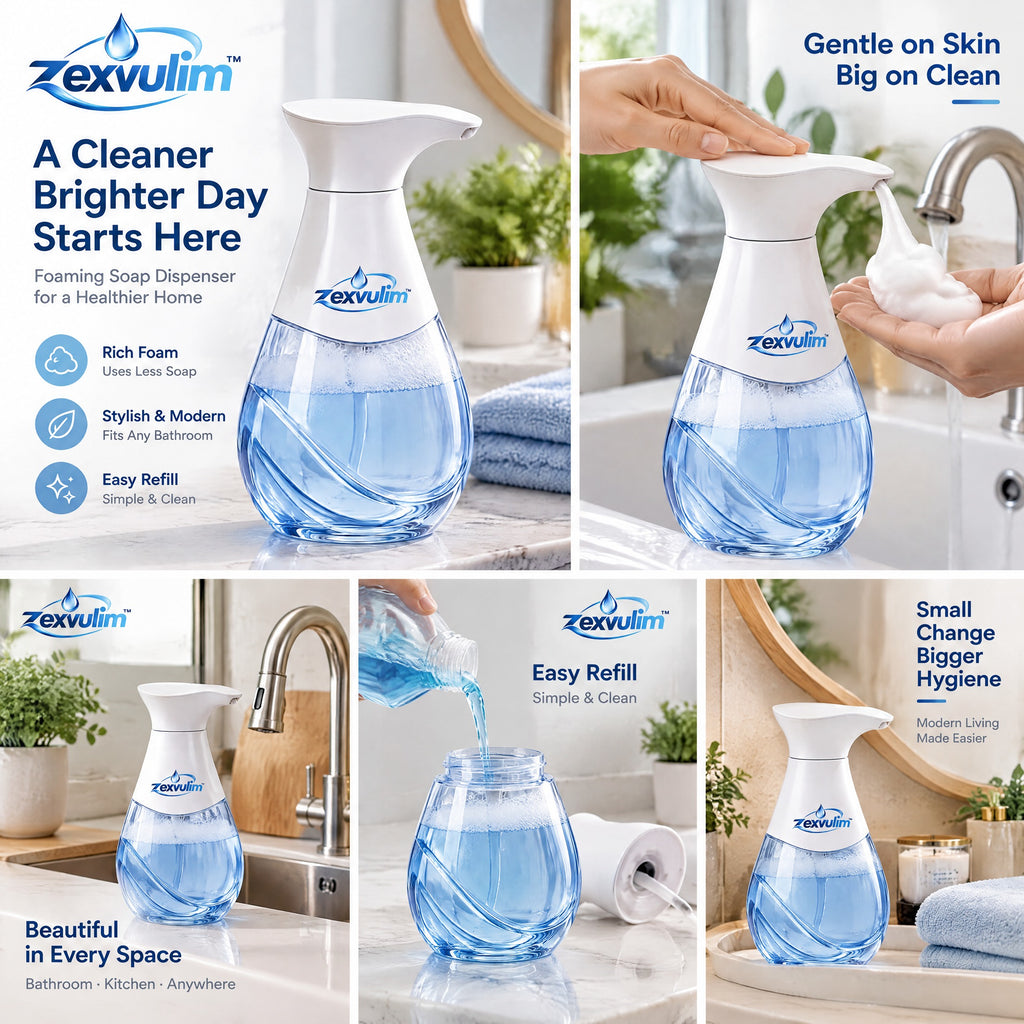 𝒛𝒆𝒙𝒗𝒖𝒍𝒊𝒎™ Refillable Foaming Soap Dispenser — view 2