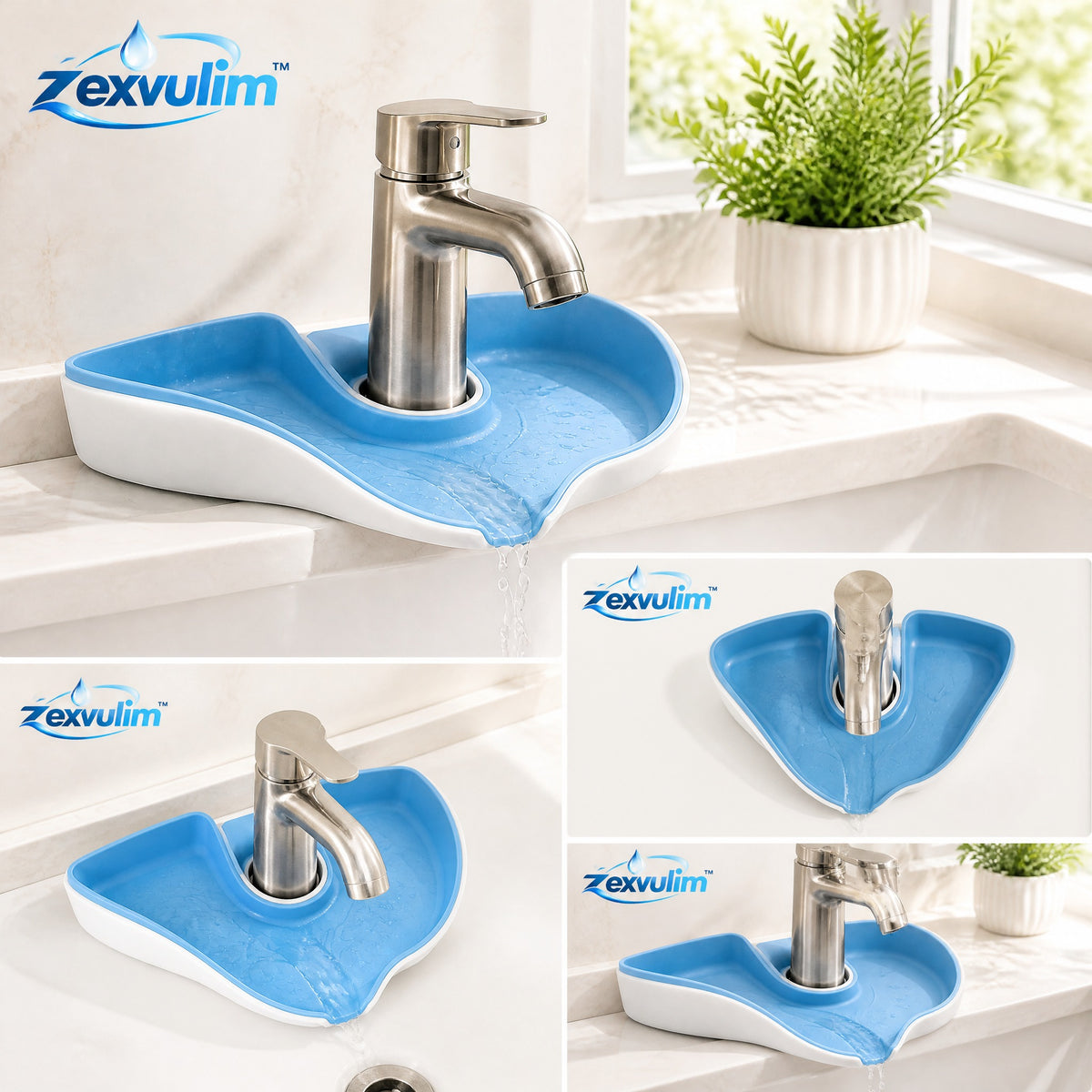 𝒛𝒆𝒙𝒗𝒖𝒍𝒊𝒎™ Flexi-Splash Sink Tray — view 2