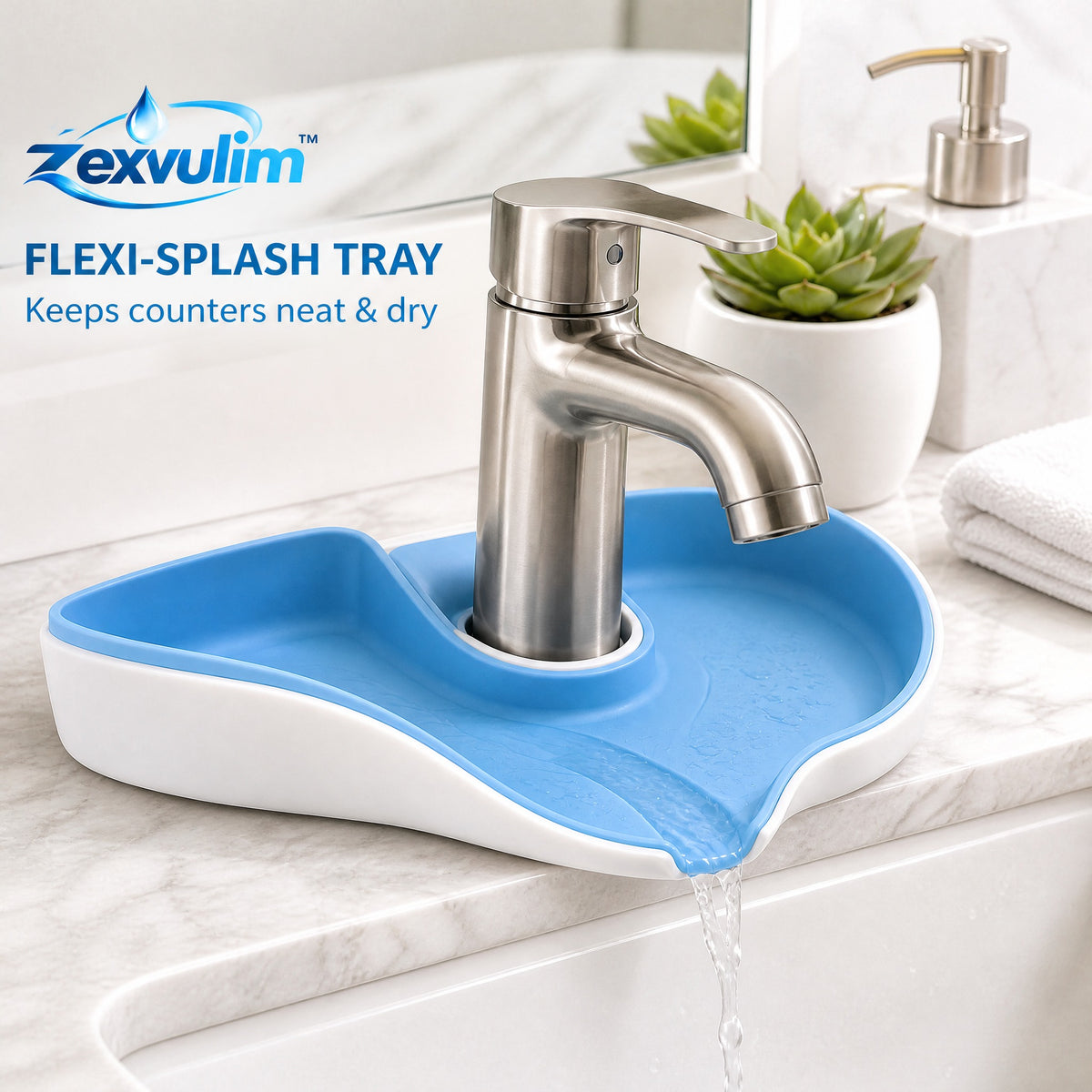 𝒛𝒆𝒙𝒗𝒖𝒍𝒊𝒎™ Flexi-Splash Sink Tray — view 3